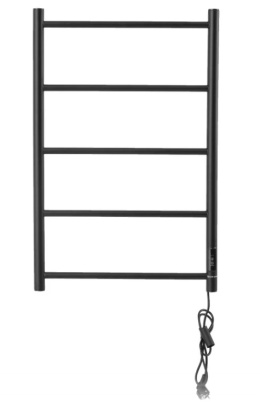 Grzejnik elektryczny łazienkowy IP44 70W BLACK czarny modny