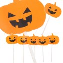Dekoracje Halloween - patyczki na ciasto, tort i babeczki