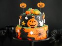Dekoracje Halloween - patyczki na ciasto, tort i babeczki