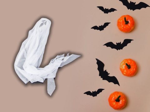 Dekoracja Zjawa na Halloween - Wiszący Duch 65 cm