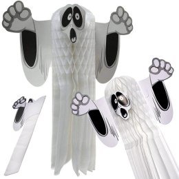 Duch 3D - Papierowa zawieszka na Halloween