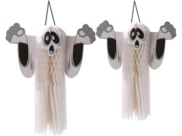 Duch 3D - Papierowa zawieszka na Halloween