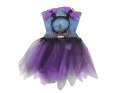 Strój dla małego nietoperza na Halloween - czarno-fioletowy zestaw