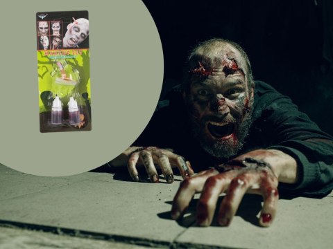 Zestaw Charakteryzacji Halloween z Sztuczną Raną i Krwią