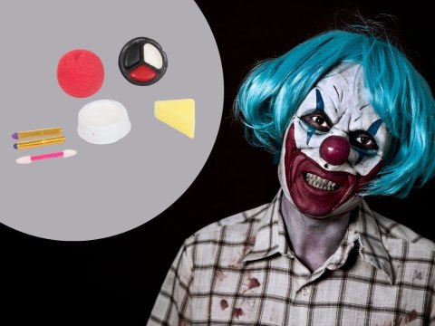 Zestaw Klauna na Halloween - Makijaż do Cosplayu z Niezbędnymi Akcesoriami