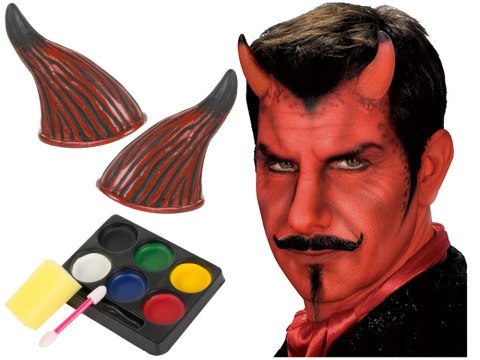 Zestaw do demonicznego makijażu na Halloween, który zachwyci każdego!