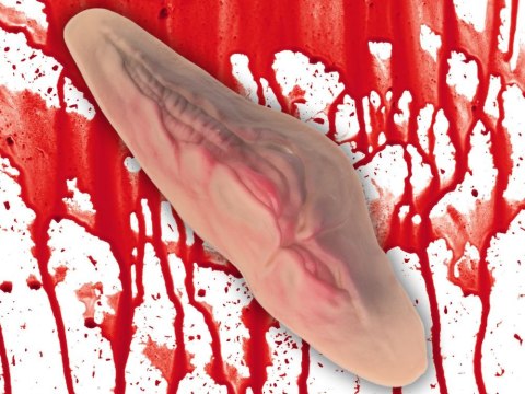 Sztuczna rana do charakteryzacji z krwią na Halloween