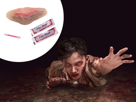 Sztuczna rana do charakteryzacji z krwią na Halloween