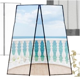 Moskitiera magnetyczna - Siatka przeciw owadom na drzwi 110x210 cm