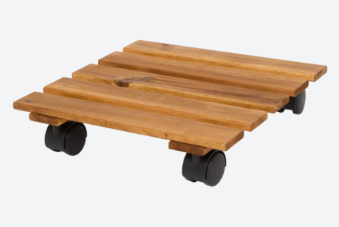 Podstawka donica 29cm kółka kwadratowa FSC hamulec impregnowany