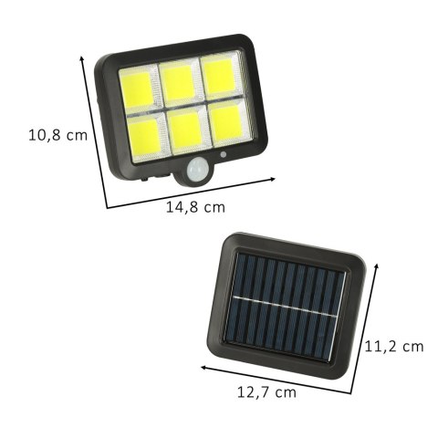 Lampa solarna z czujnikiem ruchu i zmierzchu - komfort świecenia bez granic