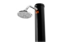 Prysznic Ogrodowy Solarny 18L 218cm Loftowa Industrialna Czarna Metalowa E2