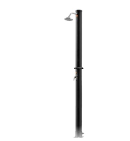 Prysznic Ogrodowy Solarny 18L 218cm Loftowa Industrialna Czarna Metalowa E2