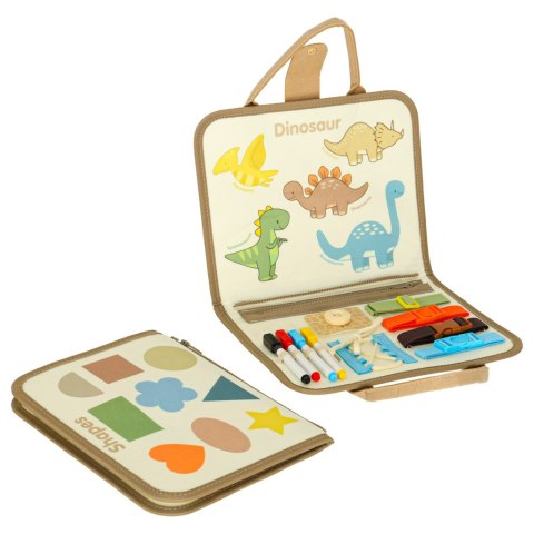 
Edukacyjna Teczka Manipulacyjna z Dinozaurami dla Malucha
