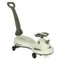 Nowoczesny jeździk grawitacyjny z rączką w stylu skuter | 3154_qlka_gabB | Jeździk grawitacyjny LED Swing FIX S1 dla dzieci | Od