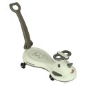 Nowoczesny jeździk grawitacyjny z rączką w stylu skuter | 3154_qlka_gabB | Jeździk grawitacyjny LED Swing FIX S1 dla dzieci | Od