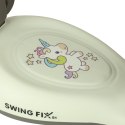 Nowoczesny jeździk grawitacyjny z rączką w stylu skuter | 3154_qlka_gabB | Jeździk grawitacyjny LED Swing FIX S1 dla dzieci | Od