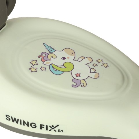Nowoczesny jeździk grawitacyjny z rączką w stylu skuter | 3154_qlka_gabB | Jeździk grawitacyjny LED Swing FIX S1 dla dzieci | Od