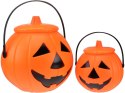 Wiaderko na Halloween - dynia do zbierania cukierków