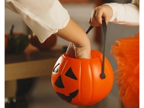 Wiaderko na Halloween - dynia do zbierania cukierków