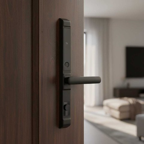  Innowacyjna klamka elektroniczna z funkcją odcisku palca i aplikacją mobilną