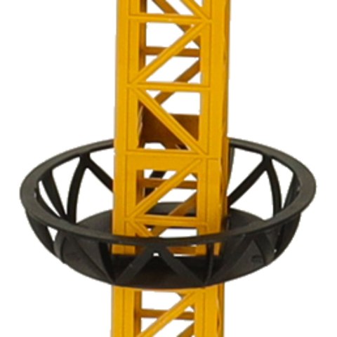 Dźwig budowlany RC z hakiem - żółto-czarny, 128 cm zabawy