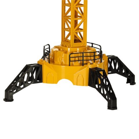 Dźwig budowlany RC z hakiem - żółto-czarny, 128 cm zabawy