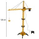 Dźwig budowlany RC z hakiem - żółto-czarny, 128 cm zabawy