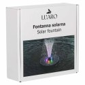 Nowoczesna fontanna solarna do ogrodu z kolorowym oświetleniem LED