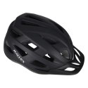 Nowoczesny kask rowerowy - regulowany, czarny, M 54-58cm
