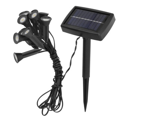 Lampy wbijane solarne ogrodowe MARS LED IP65 10 sztuk 5m 10x2lm