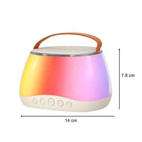 Zestaw karaoke z bezprzewodowym głośnikiem i LED RGB dla zabawy w każdym miejscu