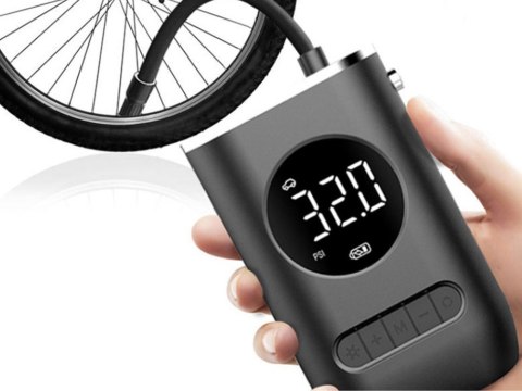 Bezprzewodowa Pompka Powietrza: Kompresor Elektroniczny 10 Bar LCD dla Rowerów i Samochodów