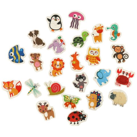 Puzzle kolorowe w puszce - edukacyjna układanka dla dzieci