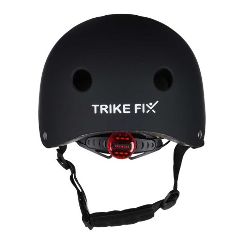 Kask dziecięcy Trike Fix z regulacją i LED - czarny idealny do nauki jazdy