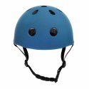 Kask rowerowy dla dzieci z diodą LED - granatowy, M 55-58 cm