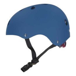 Kask rowerowy dla dzieci z regulacją i oświetleniem LED, granatowy 48-54cm