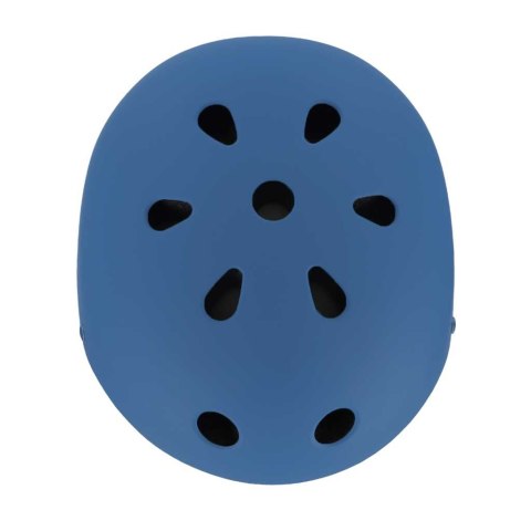 Kask rowerowy dla dzieci z regulacją i oświetleniem LED, granatowy 48-54cm