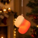 Nowoczesna lampka LED w kształcie świątecznej skarpety