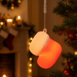 Nowoczesna lampka LED w kształcie świątecznej skarpety
