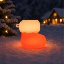 Nowoczesna lampka LED w kształcie świątecznej skarpety