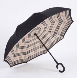 Nowoczesny parasol odwrócony z ergonomiczną rączką