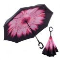 Parasol parasolka odwrócony składany odwrotnie mocne druty solidny stojący