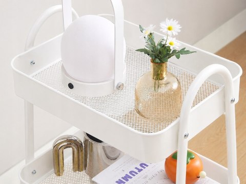 Nowoczesna półka mobilna z kółkami - idealne rozwiązanie do kuchni i łazienki