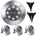 Lampa ogrodowa solarną z czujnikiem zmierzchu - zestaw 4 szt.