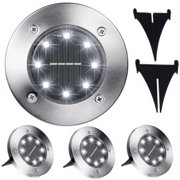 Lampa ogrodowa solarną z czujnikiem zmierzchu - zestaw 4 szt.