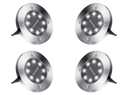 Lampa ogrodowa solarną z czujnikiem zmierzchu - zestaw 4 szt.