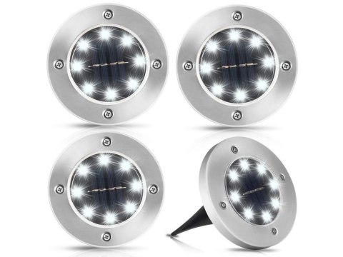Lampa ogrodowa solarną z czujnikiem zmierzchu - zestaw 4 szt.