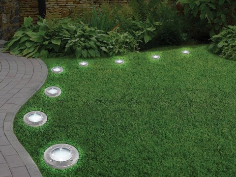 Lampa ogrodowa solarną z czujnikiem zmierzchu - zestaw 4 szt.
