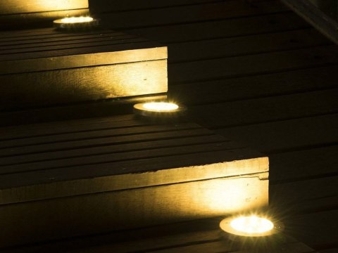 Lampa ogrodowa solarną z czujnikiem zmierzchu - zestaw 4 szt.
